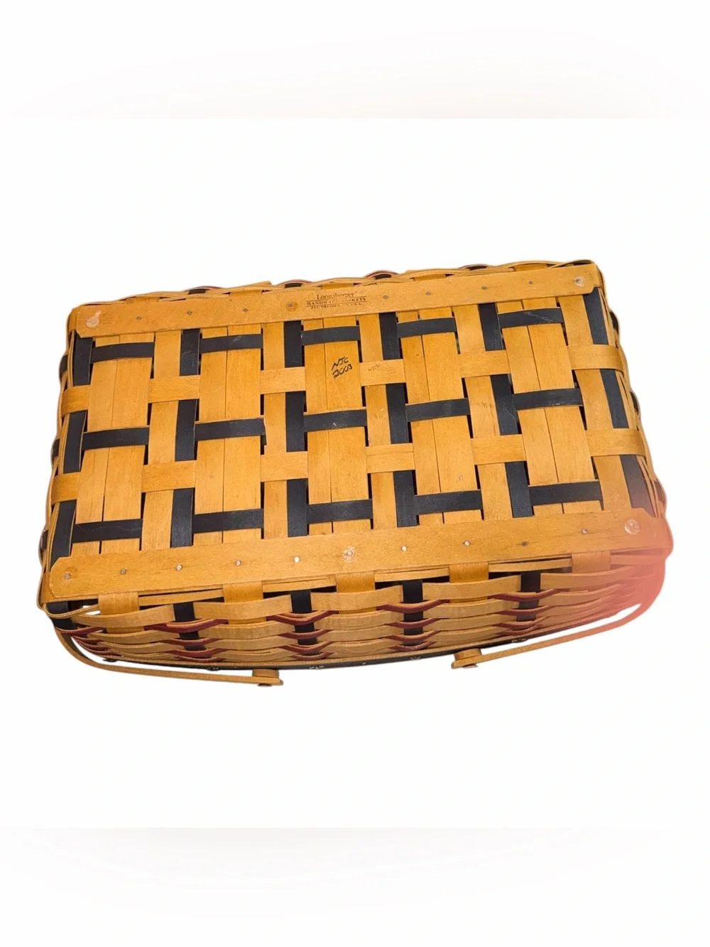 VINTAGE Longaberger Proudly American Medium Gathering Basket